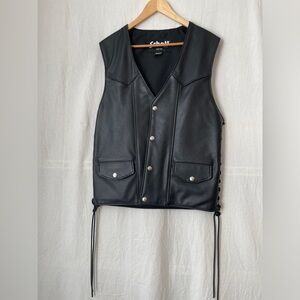 SCHOTT NYC 515V Leather Vest (NWOT)